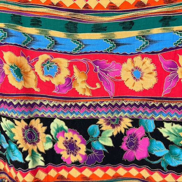 Saks Fifth Avenue Folio Collection Dress Sz XL.  Multicolored.  Cotton/rayon - Picture 6 of 8